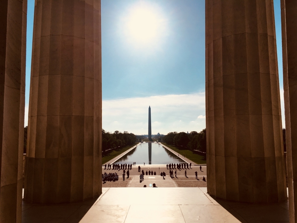 The National Mall from the Lincoln Memorial