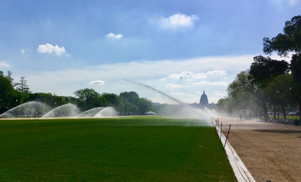 National Mall sprinklers